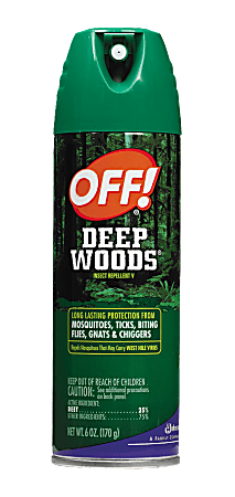 OFF! Deep Woods Unscented Aerosol Insect Repellent, 6 Oz, Aerosol