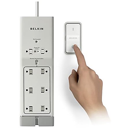 Belkin® Conserve Energy-Saving Surge Protector, White