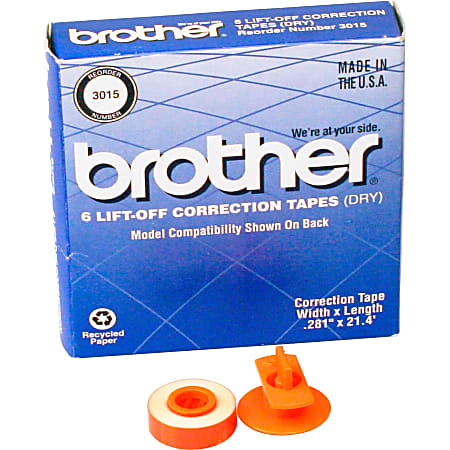 Brother® 3015 Lift-Off Tapes, Pack Of 6