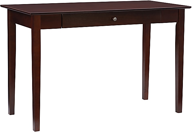 Linon Harvick 48"W Home Office Writing Desk, Walnut