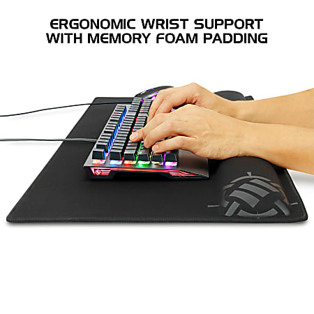 Set Mousepad E Poggiapolsi Per Tastiera Meffort Inc, Gaming, Antiscivolo, Multicolore