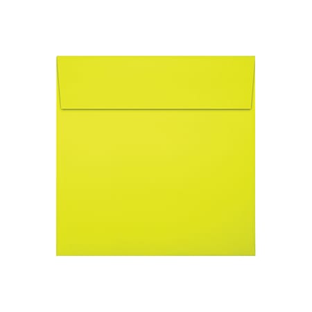 LUX Square Envelopes, 6 1/2" x 6 1/2", Self-Adhesive, Citrus, Pack Of 500