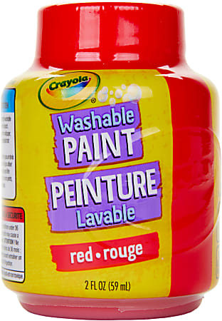 Crayola Washable Paint 2 Oz Red - Office Depot
