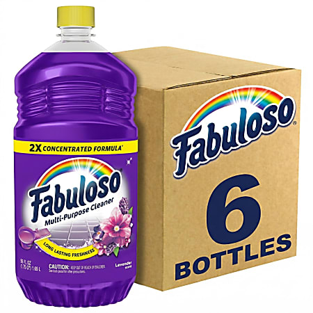 Fabuloso All-Purpose Cleaner, 56 Oz, Lavender Scent, Total Qty 6