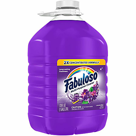 Fabuloso All-Purpose Cleaner - 128 fl oz (4 quart) - Lavender Scent - 4 / Carton - Rinse-free, Residue-free, Long Lasting - Purple Fabuloso All-Purpose Cleaner - 128 fl oz (4 quart) - Lavender Scent - 4 / Carton - Rinse-free, Residue-free, Long Lasting - Purple