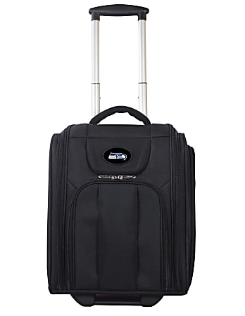 Denco Sports Luggage Expandable Briefcase With 13" Laptop Pocket, Seattle Seahawks, Black