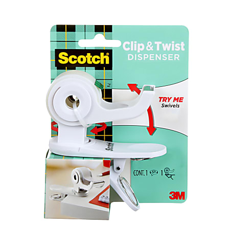 Scotch Desktop Tape Dispenser, 1" Core, 3/4" x 350", 1 Tape, 1 Dispenser