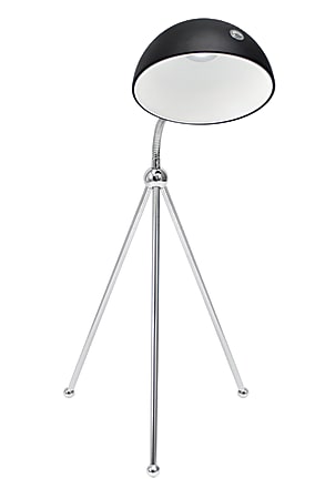 Lumisource Capello LED Table Lamp, 20"H, Black/Silver