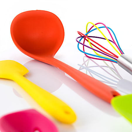 Mega Chef Silicone Assorted Kitchen Utensil Set with Utensil Crock &  Reviews