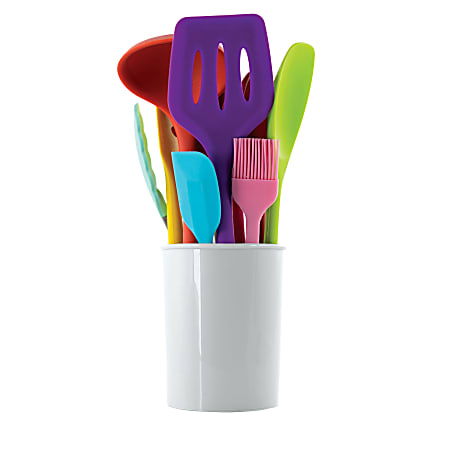 Chef Giant Silicone Kitchen Utensil Set | 15-Piece Stainless Steel Cooking  Tool Kit with Holder, Spa…See more Chef Giant Silicone Kitchen Utensil Set