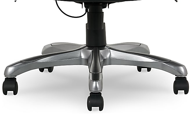 ★PARTIMENTO★ Antique Chair Layered Long Sleeve Charcoal Serta® Smart Layers™ Brinkley Ergonomic Bonded Leather High