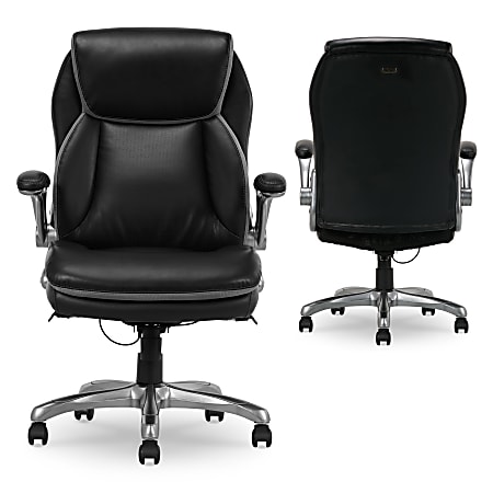 Office Star Work Smart™ Executive Chair Silver / Black Bonded