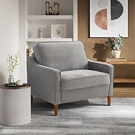 Lifestyle Solutions Shendi Fabric Guest Chair, Gray