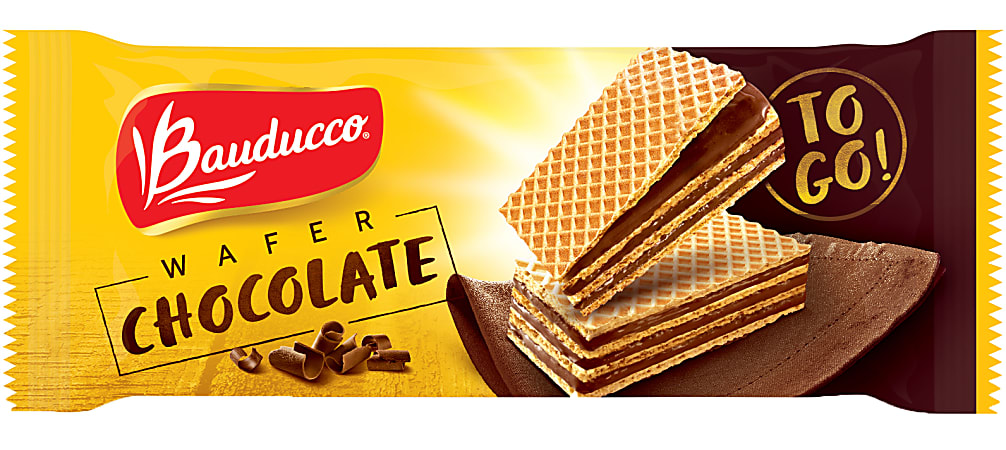 Bauducco Foods Chocolate Wafers, 1.4 Oz, 12 Packages Per Pack, Case Of 12 Packs