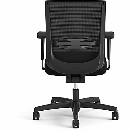 HON Convergence Swivel Tilt Task Chair - Black Fabric Seat - 5-star Base - Black - 1 Each