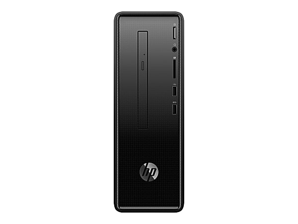 HP Slimline 290-a0030 - MT - A4 9125 / 2.3 GHz - RAM 4 GB - HDD 1 TB - DVD-Writer - Radeon R3 - GigE - WLAN: 802.11a/b/g/n/ac, Bluetooth 4.2 - Win 10 Home 64-bit - monitor: none - keyboard: US - deep black