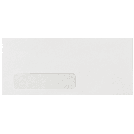 JAM Paper® #10 Window Envelopes, 4-1/8 x 9-1/2, White, Pack Of 500 Envelopes