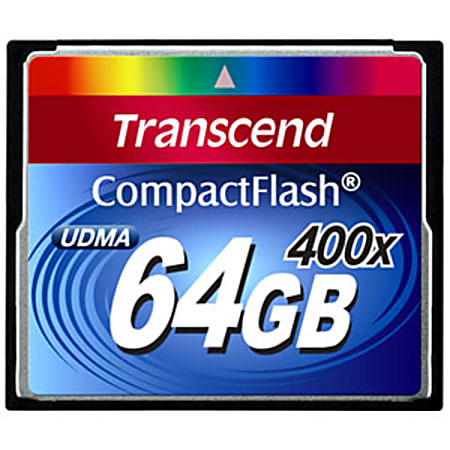 Transcend 64 GB CompactFlash - 400x Memory Speed