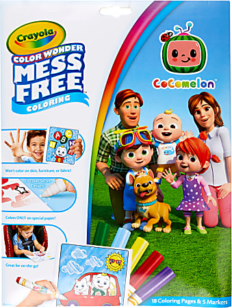 Crayola&reg; Color Wonder Coloring Pad &amp; Markers, Cocomelon