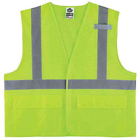 Ergodyne GloWear® Safety Vest, Mesh 8220HL, Type R Class 2, Small/Medium, Lime