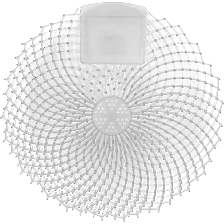 Genuine Joe Odor-Control Urinal Screens, Pina Colada Scent, Pack Of 12 Urinal Screens