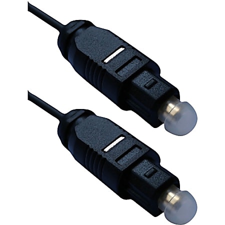 QVS Toslink DigitalSPDIF Optical UltraThin Audio Cable 10 - Office