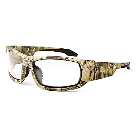 Ergodyne Skullerz® Safety Glasses, Odin, Kryptek Highlander Frame, Clear Lens