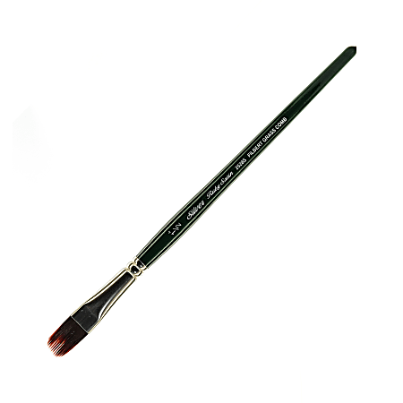 Silver Brush Ruby Satin Series Short-Handle Paint Brush 2528S, 1/2", Grass Comb Bristle, Synthetic, Multicolor