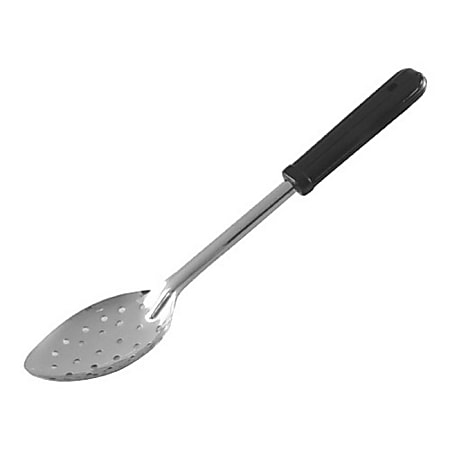 Winco Perforated Serving Spoon, 13", Black