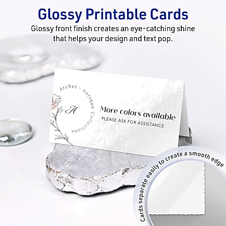 Avery Printable Tent Cards With Sure Feed Technology 2 x 3 12 Rectangle Avery Printable Tent Cards With Sure Feed Technology 2 x 3 12 Rectangle