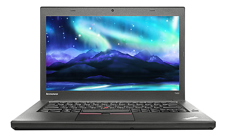 Lenovo™ ThinkPad T450 Refurbished Laptop, 14" Screen, Intel® Core™ i5, 8GB Memory, 180GB Solid State Drive, Windows® 10 Pro