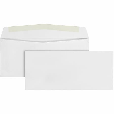 Quality Park #10 Preserve Envelopes, Gummed Seal, White, Box Of 1,000