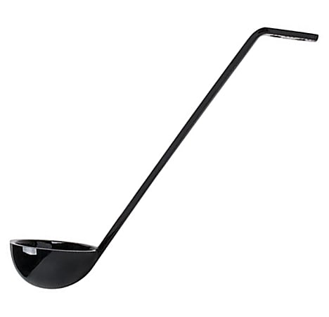 Cambro Camwear Plastic Serving Ladles, 0.75 Oz, 8-1/2", Black, Pack Of 12 Ladles