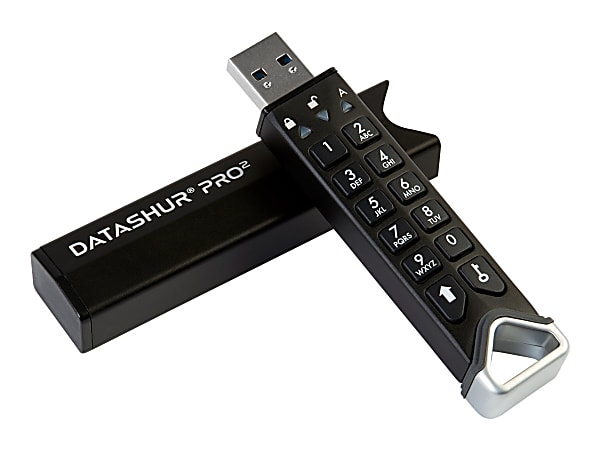iStorage datAshur Pro2 - USB flash drive - encrypted - 512 GB - USB 3.2 Gen 1 - FIPS 140-2 Level 3