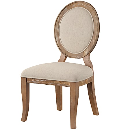 Powell Maurice Side Chairs, Brown/Natural, Set Of 2 Chairs