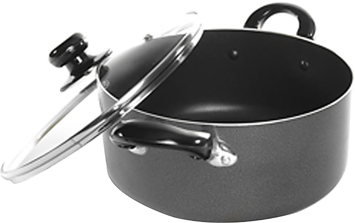 Better Chef 13-Quart Aluminum Non-Stick Dutch Oven, Gray