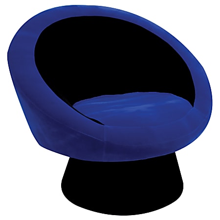 Lumisource Saucer Chair, Black/Blue