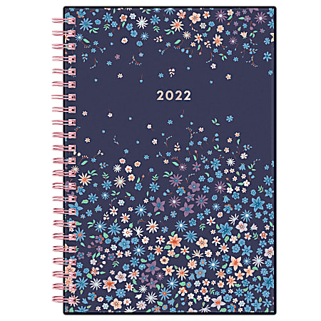 Blue Sky™ Clear Weekly/Monthly Planner, 5" x 8", Rebekah Cool, January to December 2022, 136398