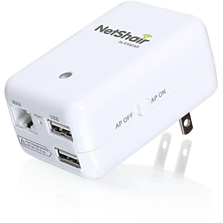 NetShair Link Portable Wi-Fi Router & USB Media Hub