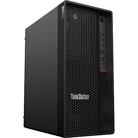 Lenovo ThinkStation P340 30DH00JSUS Workstation - 1 x Intel Deca-core (10 Core) i9-10900 2.80 GHz - 32 GB DDR4 SDRAM RAM - 512 GB SSD - Tower - Raven Black - Windows 10 Pro 64-bit - DVD-Writer - English (US) Keyboard - Ethernet