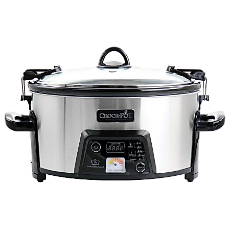Crock-Pot® Cook & Carry™ 6 Qt Programmable Slow Cooker, Stainless Steel