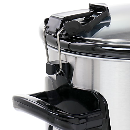 Crock-Pot 6qt Programmable Cook & Carry Slow Cooker Travel Lid Lock Leak  Proof for sale online