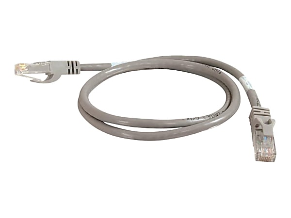 C2G 9ft Cat6 Snagless Unshielded (UTP) Ethernet Network Patch Cable - Gray - Patch cable - RJ-45 (M) to R - 03969