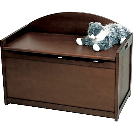 Lipper Childs Toy Chest Walnut Finish