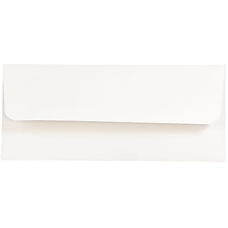 JAM Paper® Booklet Money Envelopes With Gummed Closure, 3" x 6 11/16", White, Pack Of 25