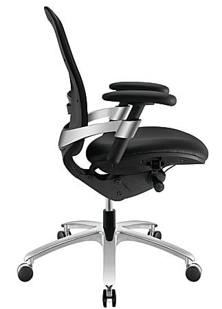Realspace PRO 5000 Series Mesh Mid Back Chair Black Office Depot