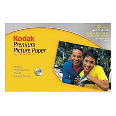 Kodak Premium Picture Paper For Inkjet Printers High Gloss 11 x 17 61 Lb  Pack Of 25 Sheets - Office Depot