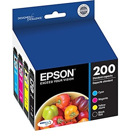 Epson DURABrite Ultra 200 Original Inkjet Ink Cartridge - Combo Pack - Cyan, Magenta, Yellow, Black - T200120BCS