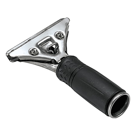 Unger® Pro Stainless-Steel Squeegee Handle, Black/Steel