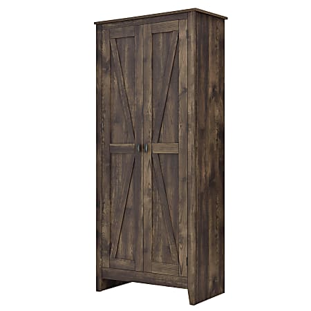 Ameriwood™ Home Farmington 31 1/2" Wide Storage Cabinet, 4 Shelves, Rustic Woodgrain